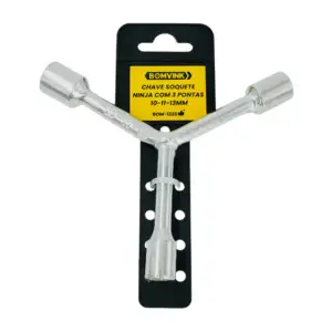 Llave metálica en forma de y, 3 puntas con medidas de 10, 11, 13mm