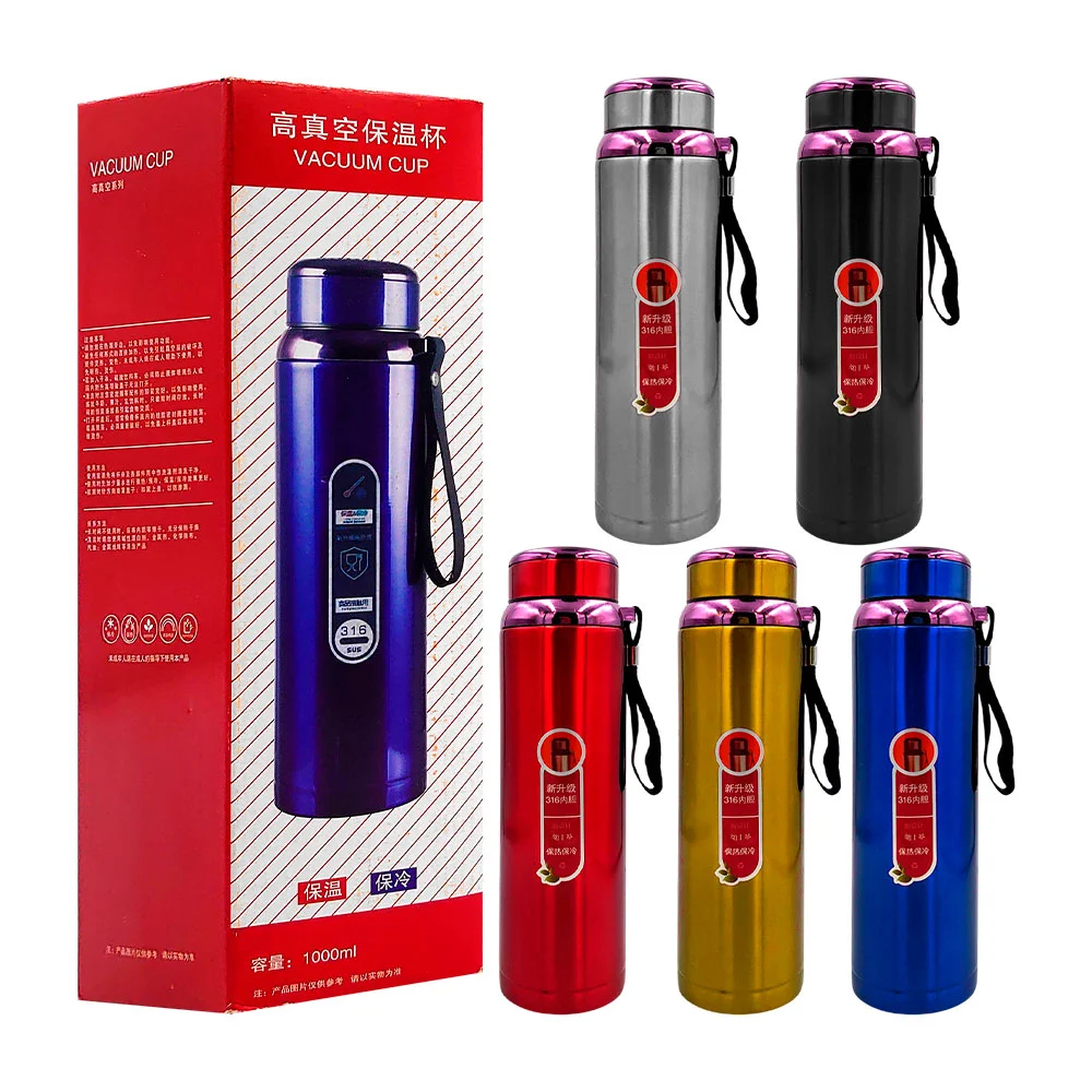 Termo liso de acero inoxidable con capacidad 1000ml e infusor, varied…