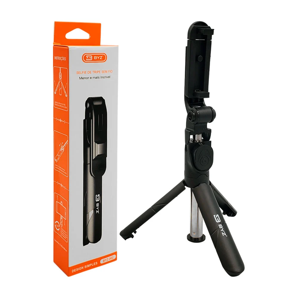 Selfie stick byz, inalámbrico, con giro 360, control y tripie estabil…