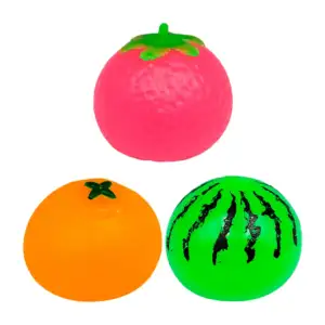 1pza Juguete squeeze de agua antiestrés en forma de fruta / c2537