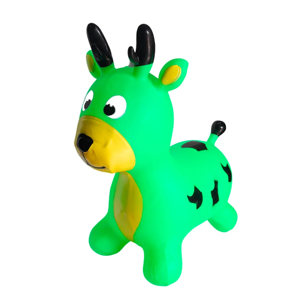 Reno montable inflable con luz, sonido y estampado tipo manchas, vari…