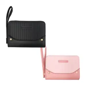 Cartera monedero para dama, múltiples compartimentos internos + corre…