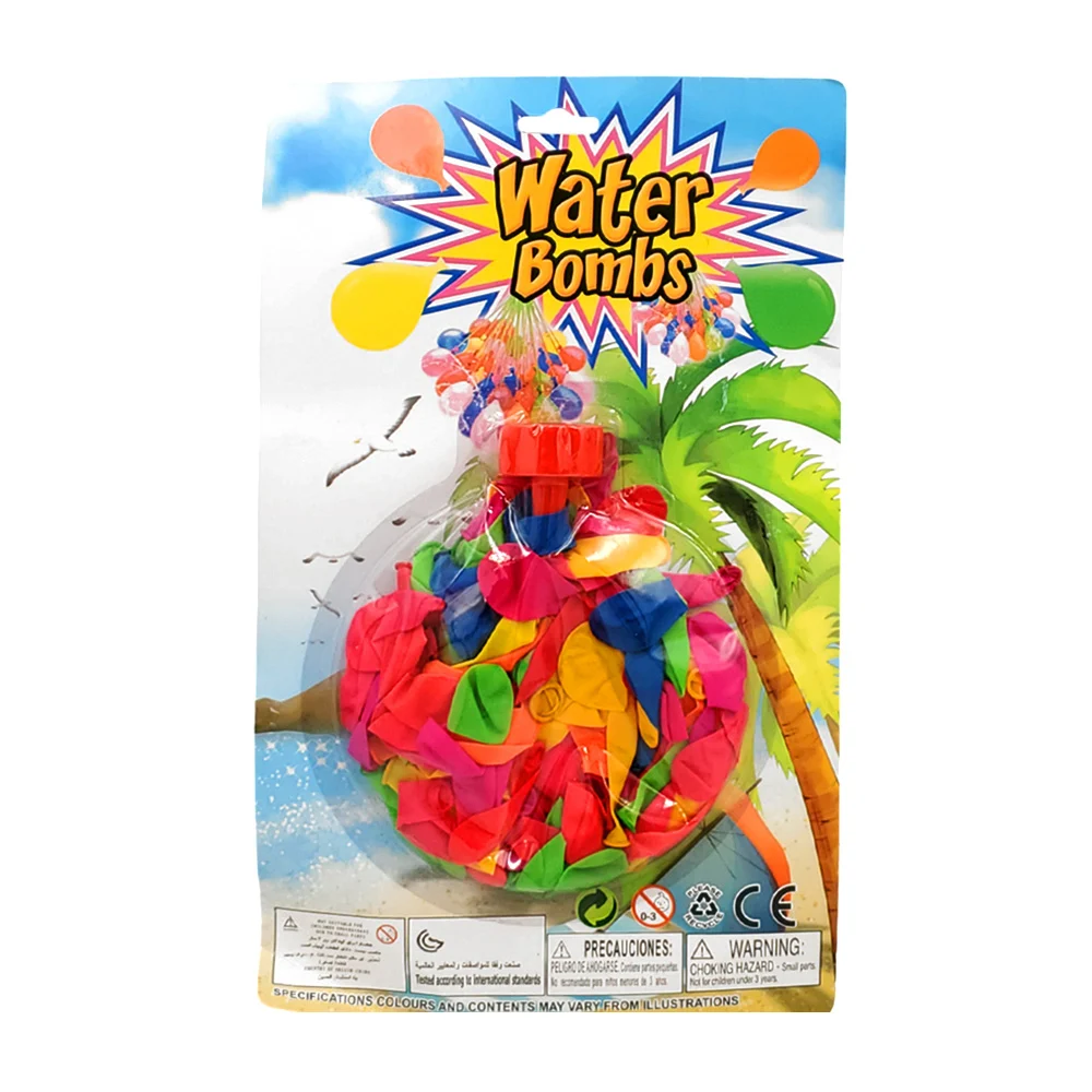 Blíster con mini globos rellenables de agua, varios colores / water b…