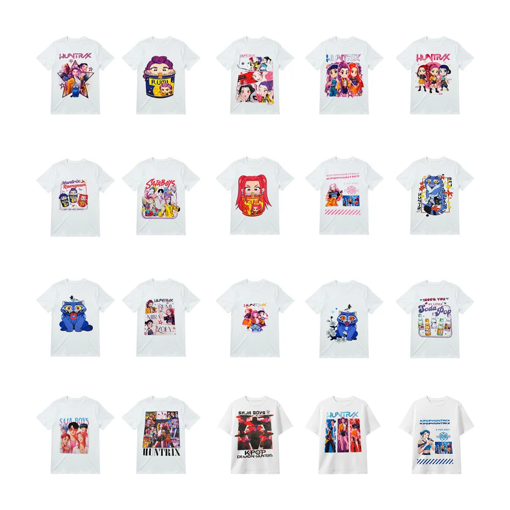 1pz camisa playera infantil con estampado de k-pop demon hunters, var…