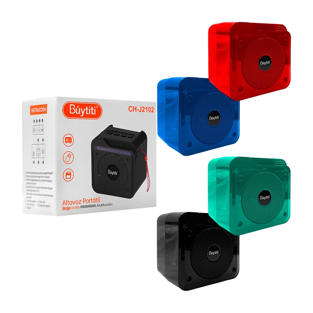 Bocina pequeña, cuadrada portátil, puerto usb, tf y radio, variedad d…