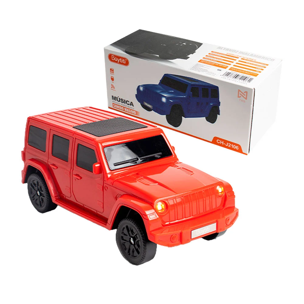 Bocina bluetooth buytiti en forma de camioneta con luces led y puerto…