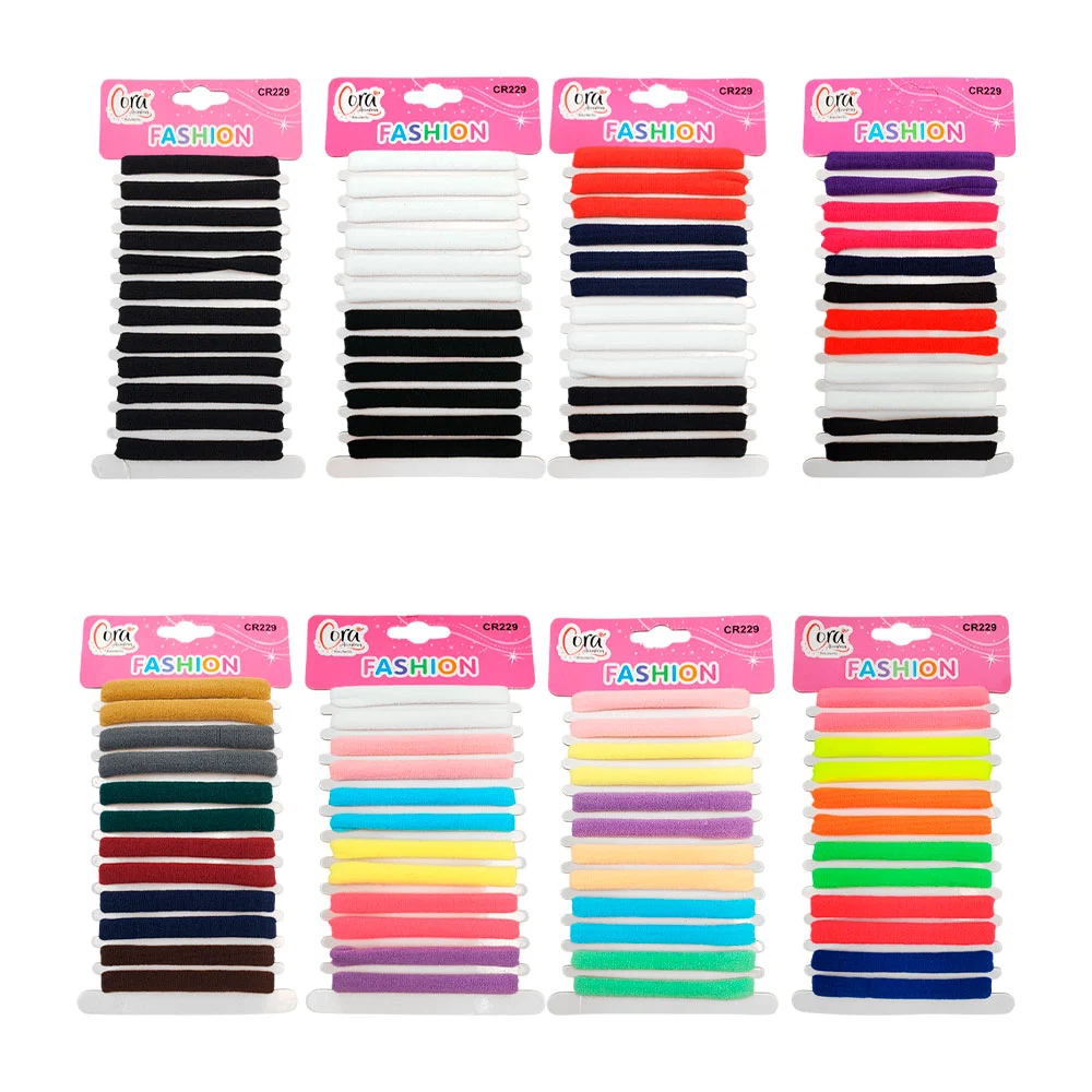 Blíster fashion con 12 ligas elásticas suaves sin costuras, variedad …