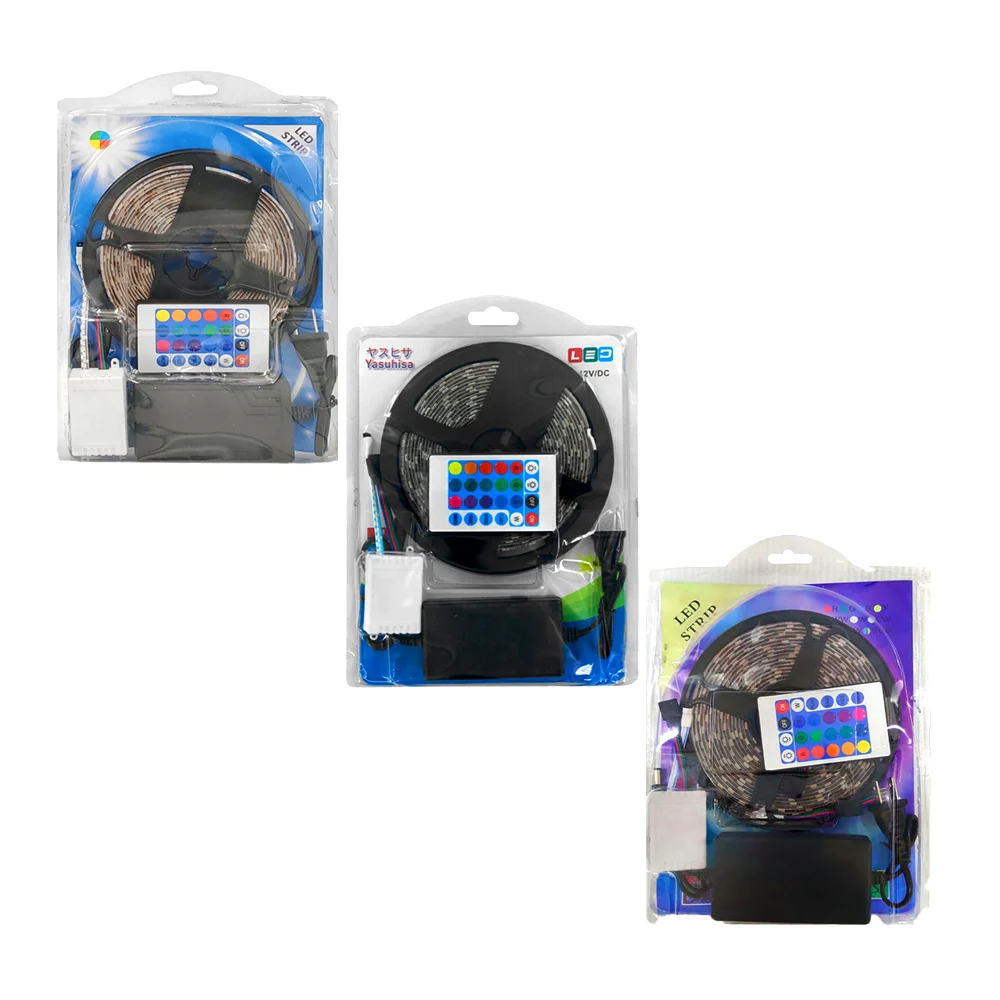 Tira led rgb de 5 metros con eliminador y control remoto, dd5050 / le…