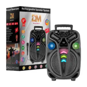 Bocina bluetooth con microfono, multiples conectores, luz rgb + asa a…