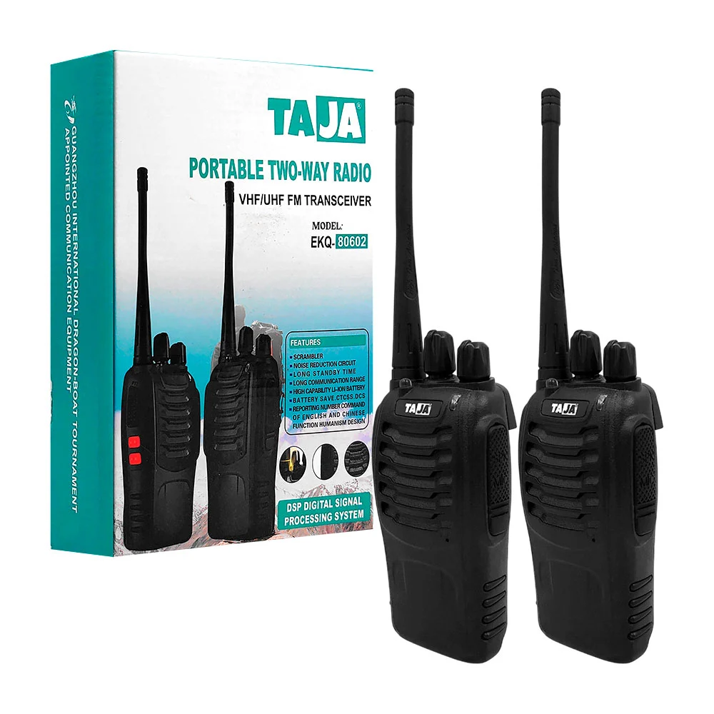 Par de radios taja con 16 canales de frecuencia, largo alcance + acce…
