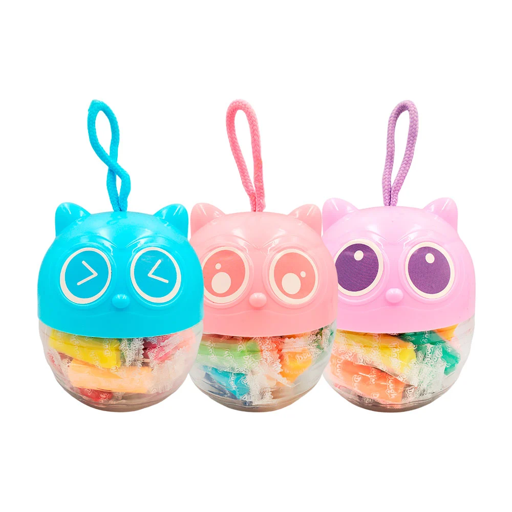 Bote con diseño de animalito, 18 masas moldeables + accesorios, varie…