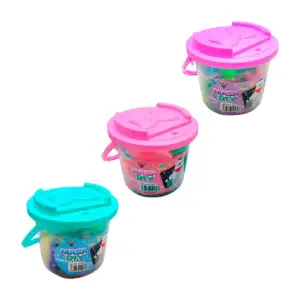 Cubeta con 24 masas moldeables + accesorios, variedad de colores / ma…