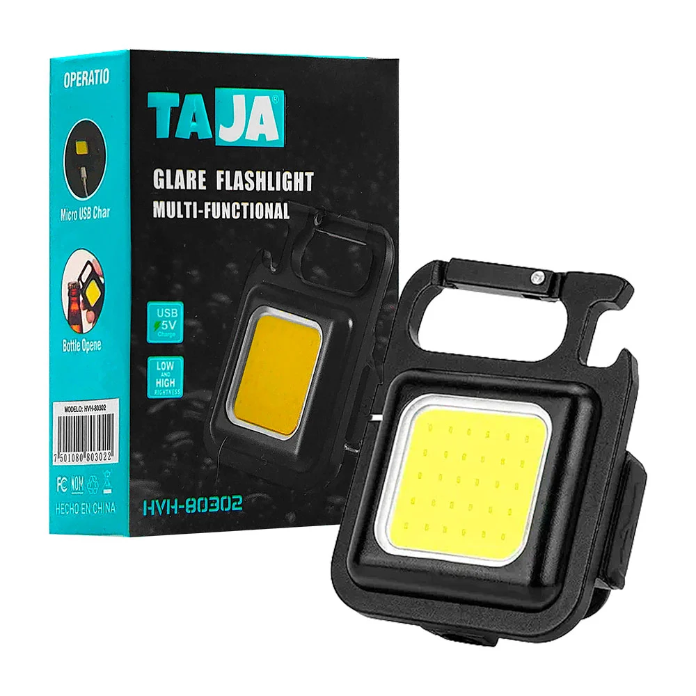 Mini lámpara de emergencia de alta potencia con llavero e imán / hvh-…