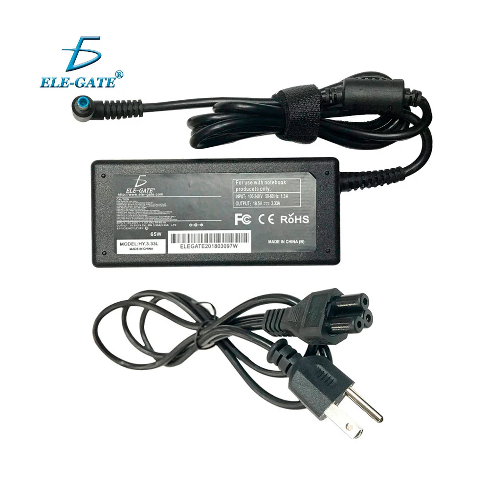 Cargador de punta azul para laptop, compatible con Hp 65w / hy.3.33l …