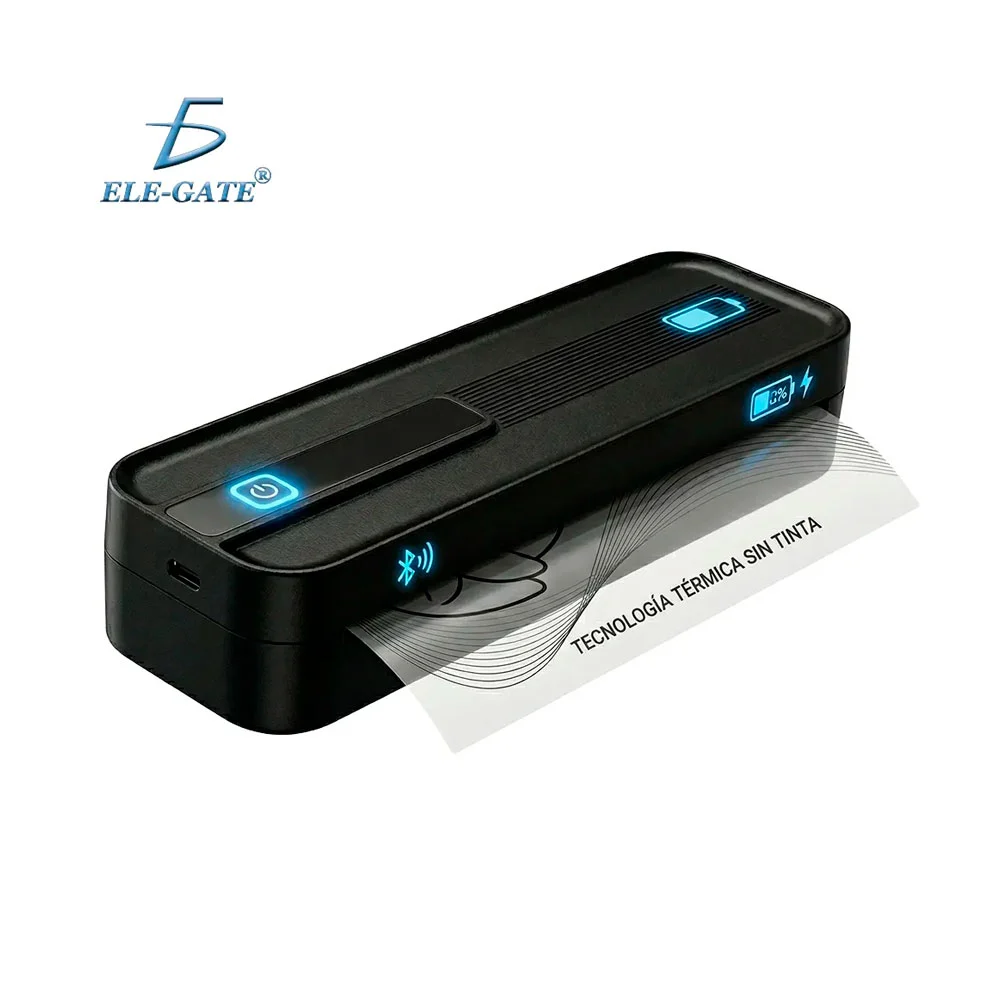 Impresora a4 térmica, portátil-bluetooth, ideal para viajes, variedad…