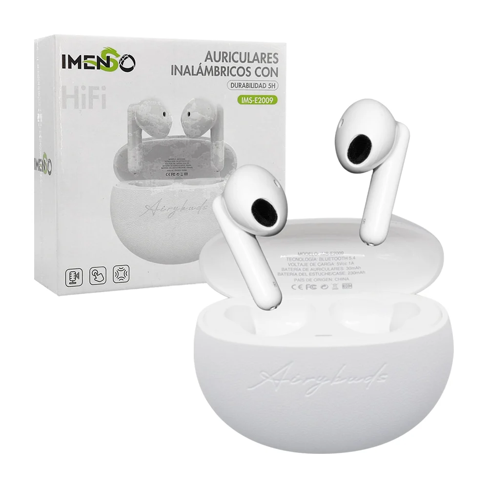 Audífonos inalámbricos bluetooth imenso con estuche de carga / airy b…
