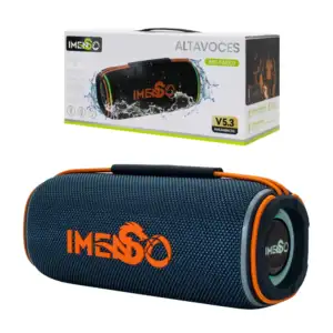 Bocina cilíndrica, inalámbrica, con iluminación led, variedad de func…
