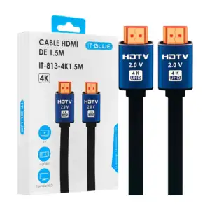 Cable hdmi de 1.5m, macho a macho 2.0v, definición 4k