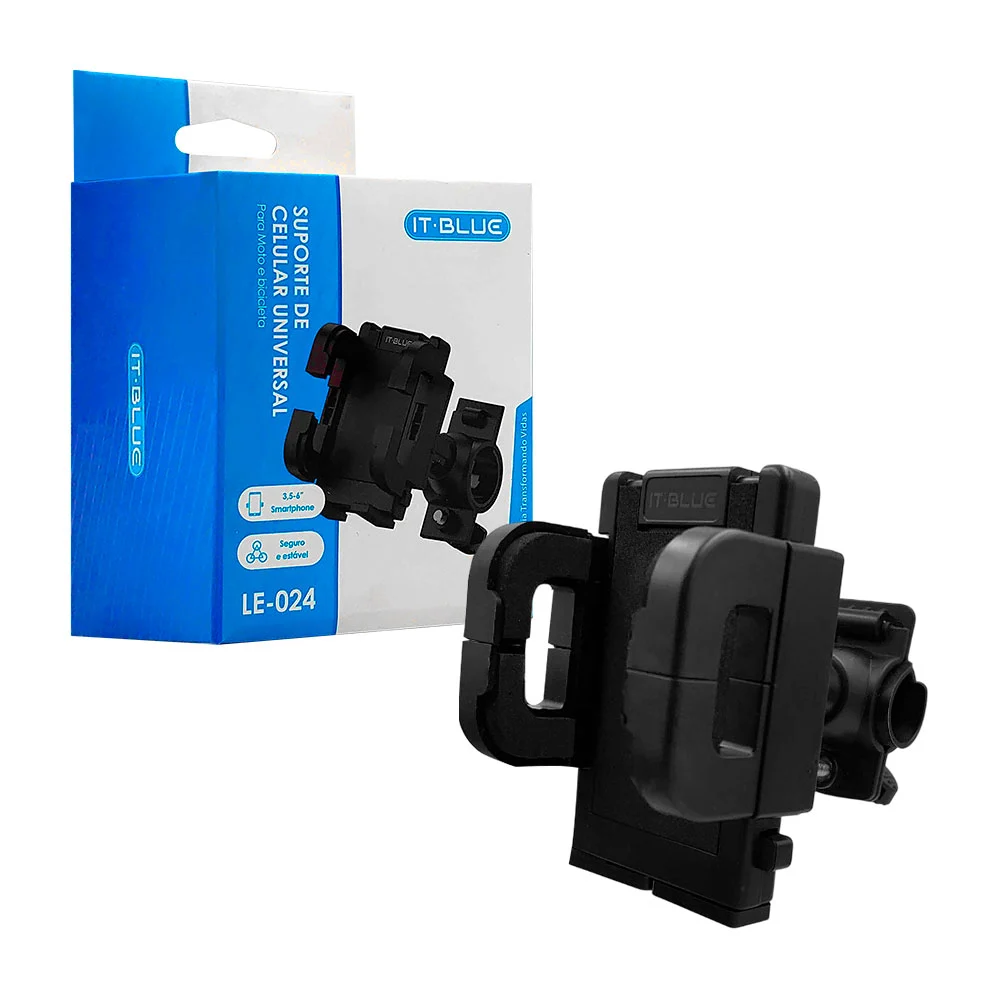 Soporte universal para celular, ajustable a moto o bicicleta, 360 gra…