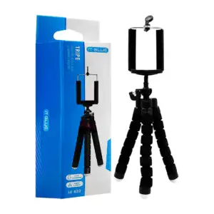 Mini tripie ajustable y flexible para celular con giro de 360 grados