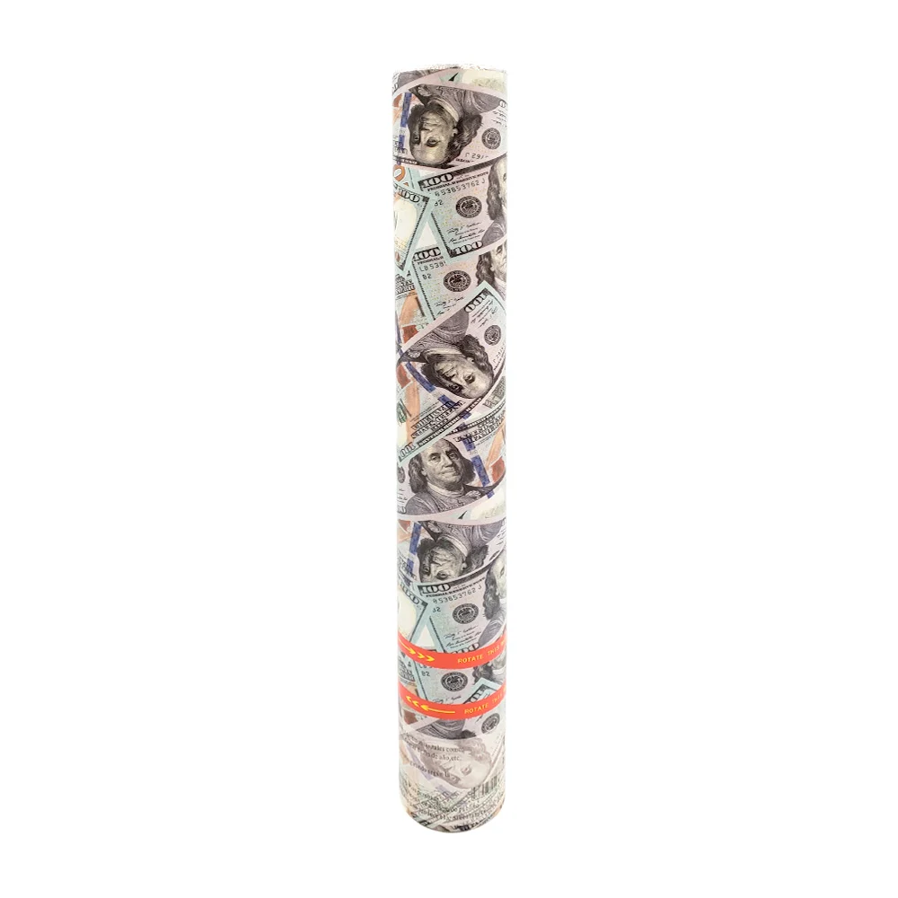 Bazuca cañón de 58cm lanza confeti con diseño de dólares / li-6