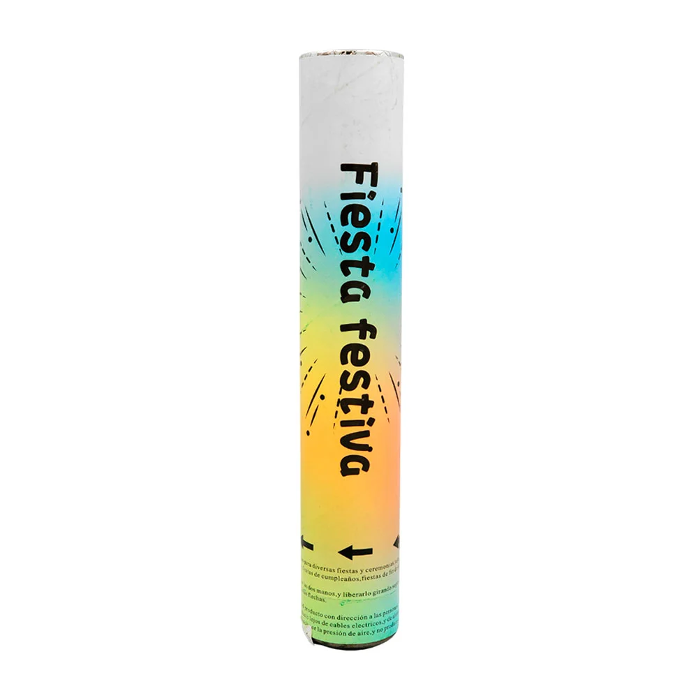 Bazuca cañón de 38cm lanza confeti con diseño multicolor pastel / li-8