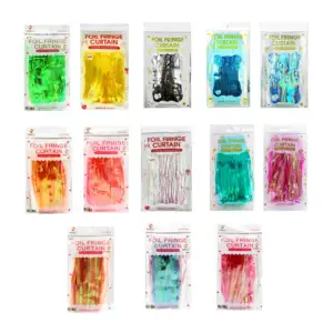 Cortina metálica con efecto tornasol para fiesta, variedad de colores…