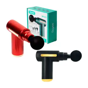 Pistola mini masajeadora fascial muscular, con 4 cabezales intercambi…