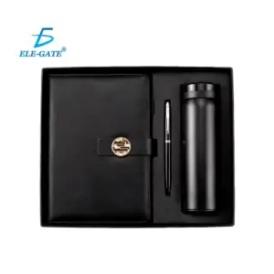 Set de regalo para caballero, libreta de piel con broche, pluma y ter…
