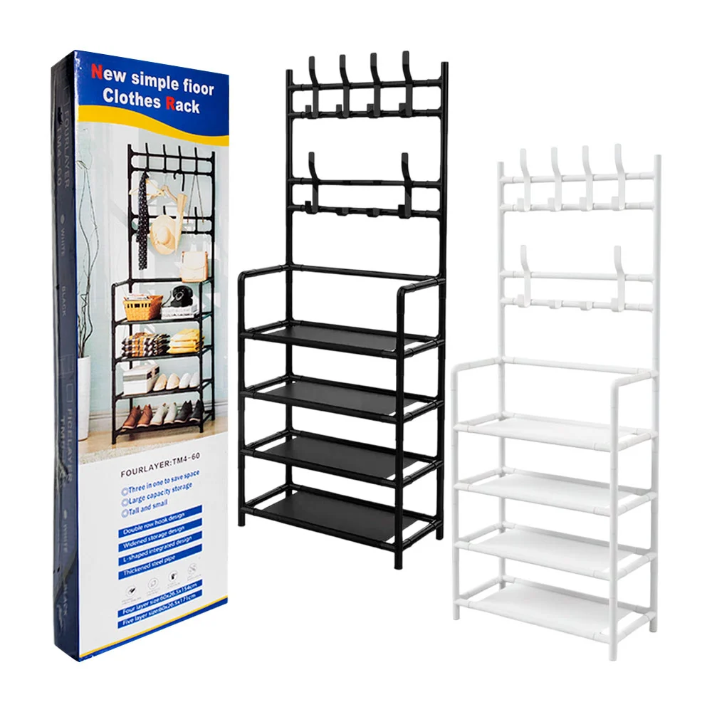 Organizador / repisa multifuncional con 4 niveles y perchero / new si…