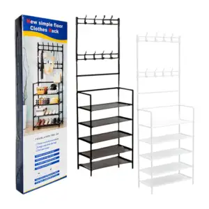 Organizador / repisa multifuncional con 5 niveles y perchero / new si…