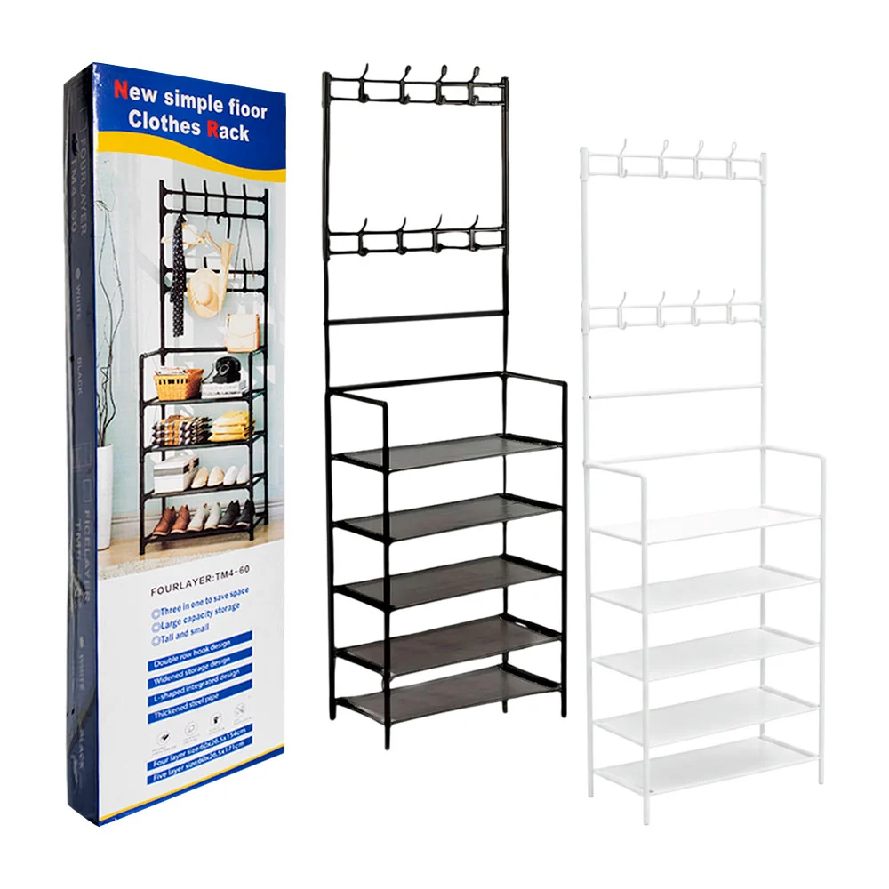 Organizador / repisa multifuncional con 5 niveles y perchero / new si…