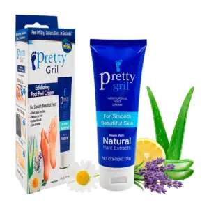Crema exfoliante pretty gril para la piel descascarada de los pies, 1…