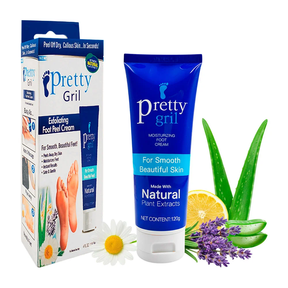 Crema exfoliante pretty gril para la piel descascarada de los pies, 1…