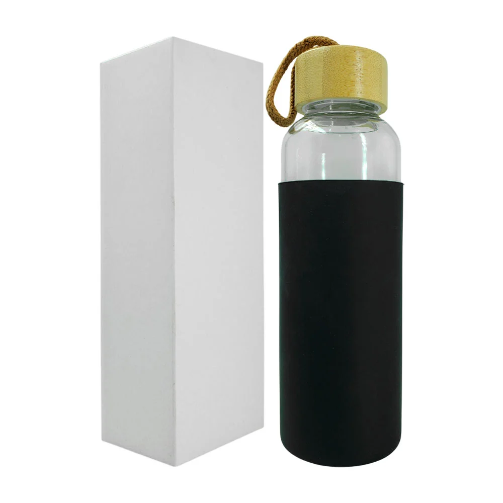 Termo de cristal con protector de calor + tapa de corcho, 250ml / ro-…