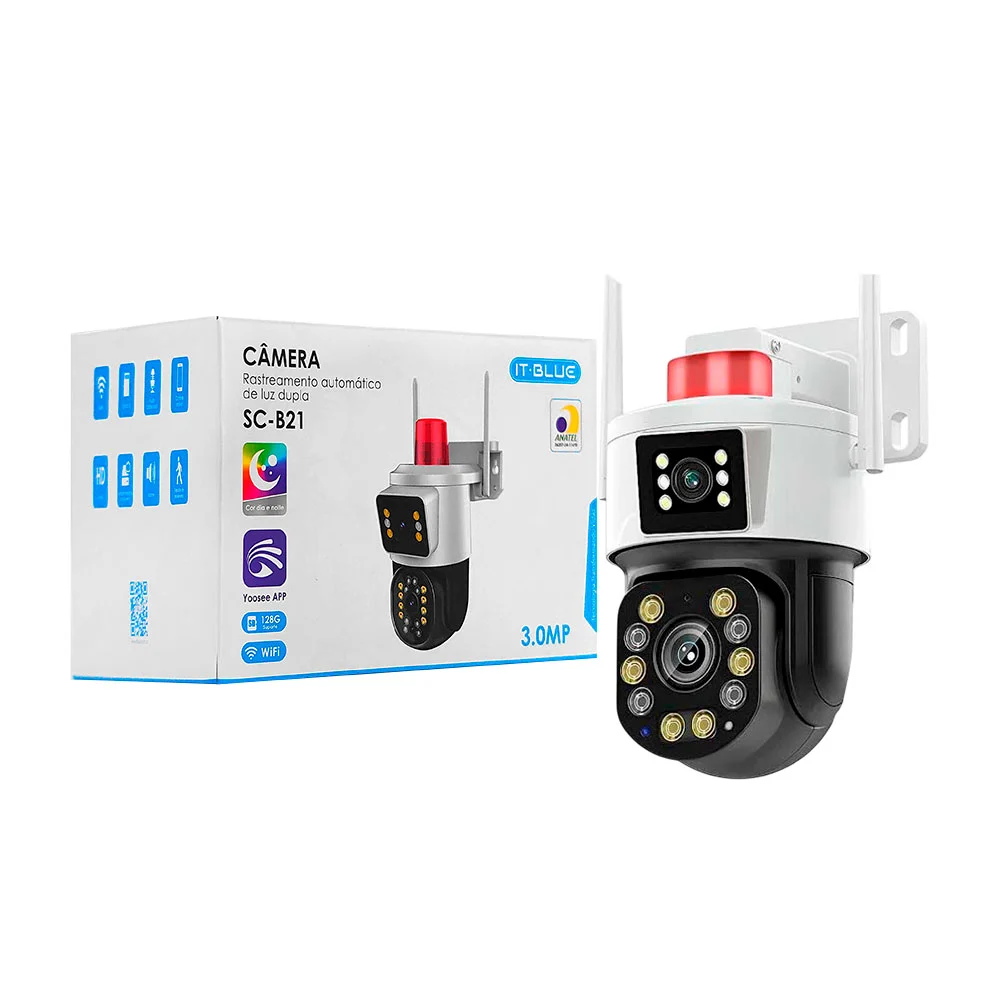 Cámara de seguridad 3.0mp, full hd, alarma y visión nocturna a color