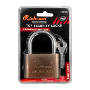 Candado metálico de seguridad richsoon con juego de 4 llaves, 70mm / …