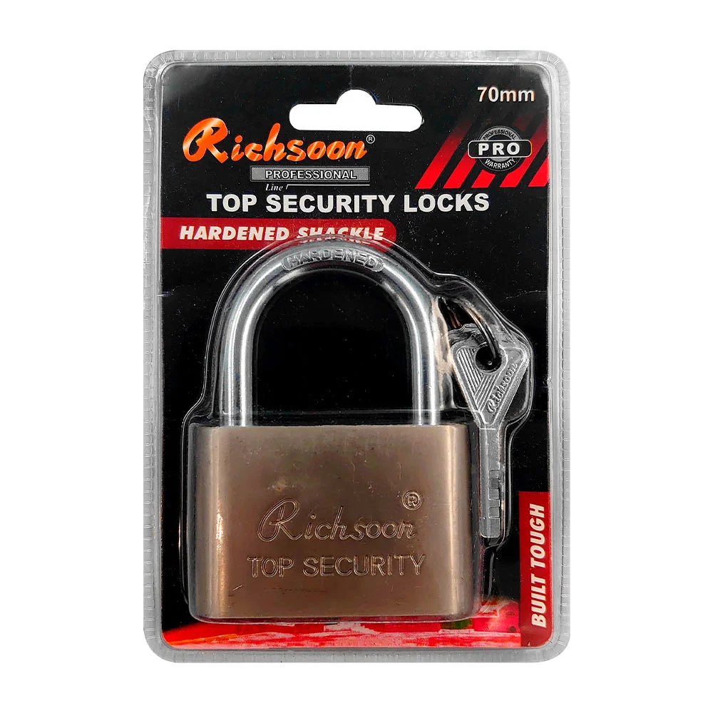 Candado metálico de seguridad richsoon con juego de 4 llaves, 70mm / …
