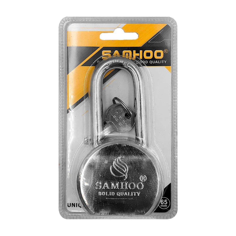 Candado metálico samhoo de gancho alto, 65mm + juego de 3 llaves / su…