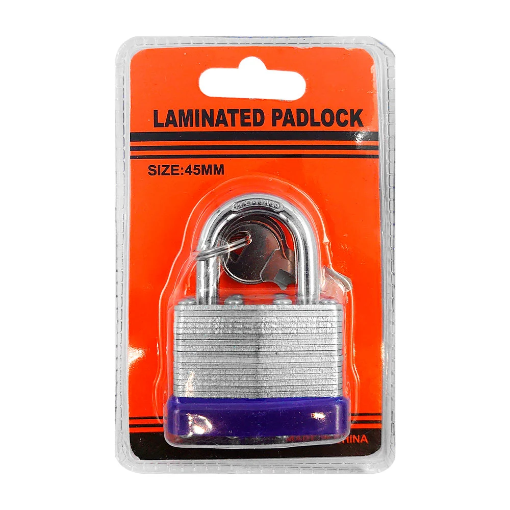 Candado laminado de 45mm con juego de 2 llaves / laminated padlock / …