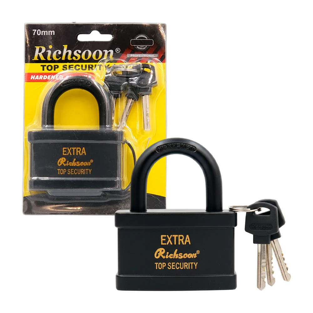 Blíster con candado de seguridad richsoon de 50mm + juego de 3 llaves…