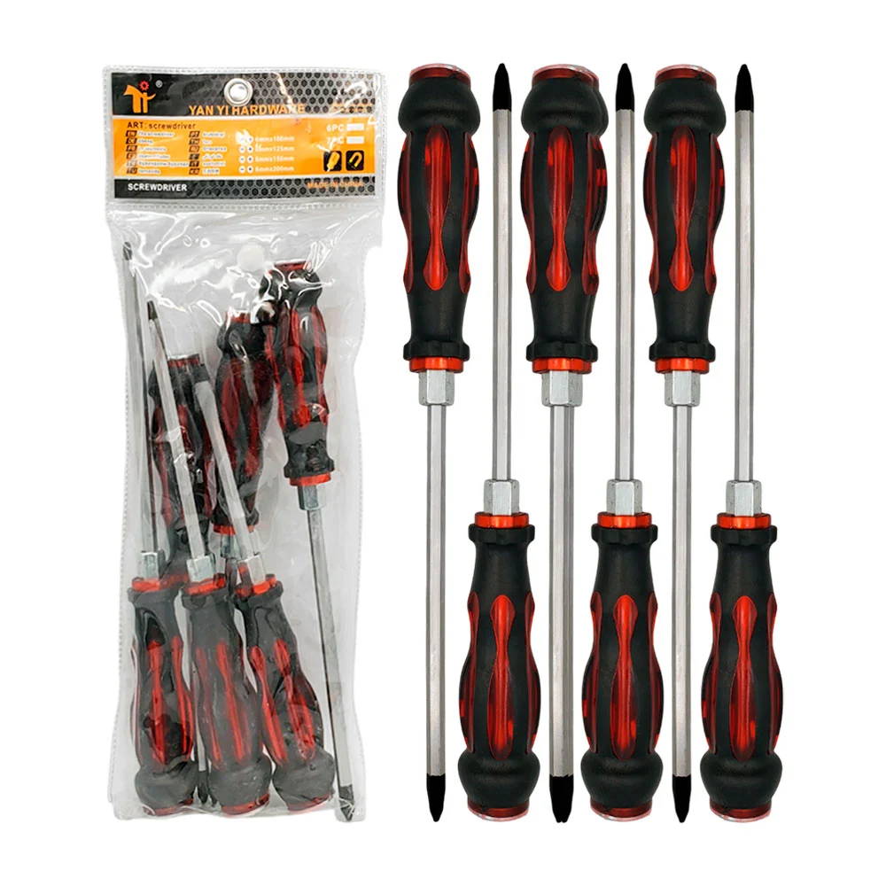 Paquete con 6 desarmadores de punta plana - cruz / yan yi hardware / …