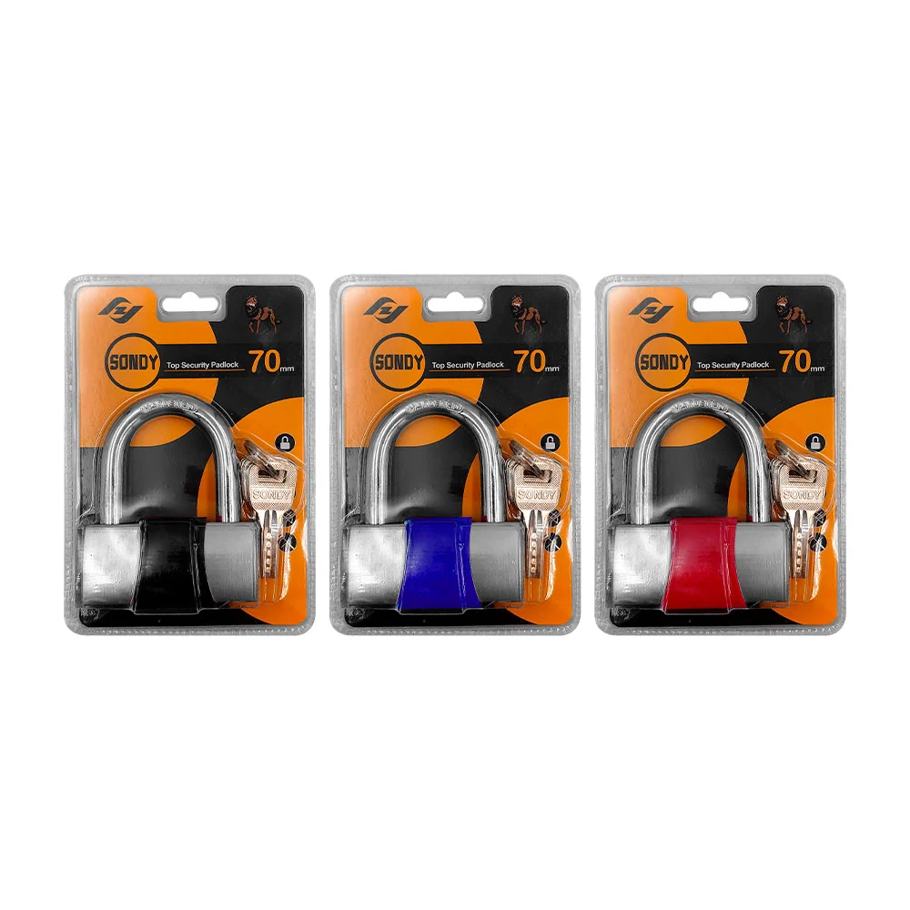 Candado de seguridad metálico sondy de 70mm con juego de 3 llaves / t…
