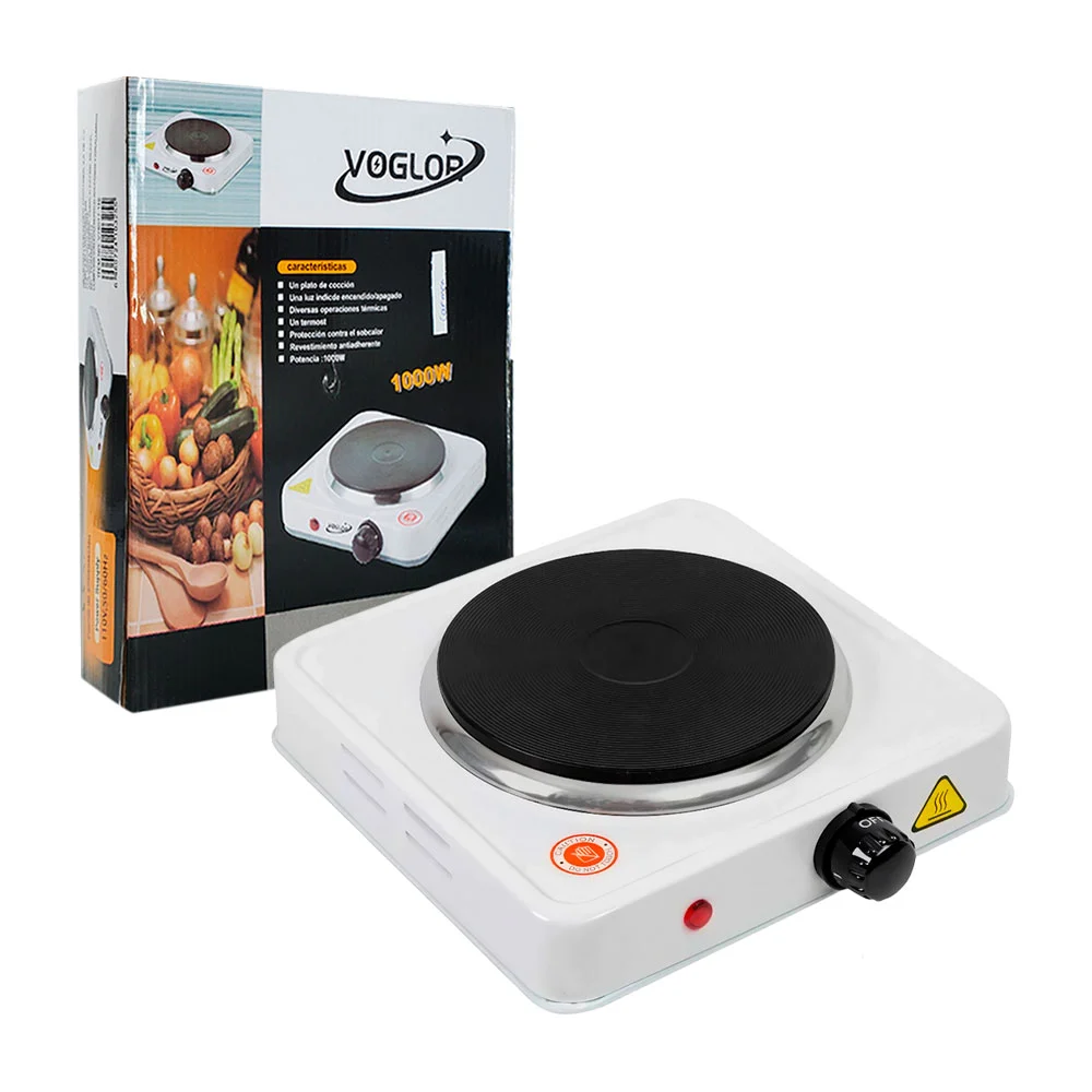 Parrilla eléctrica con quemador de disco y 5 niveles de temperatura, …