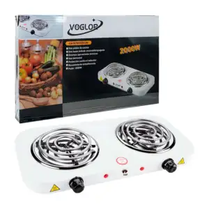 Parrilla eléctrica de doble disco y control de temperatura, 2000w / v…
