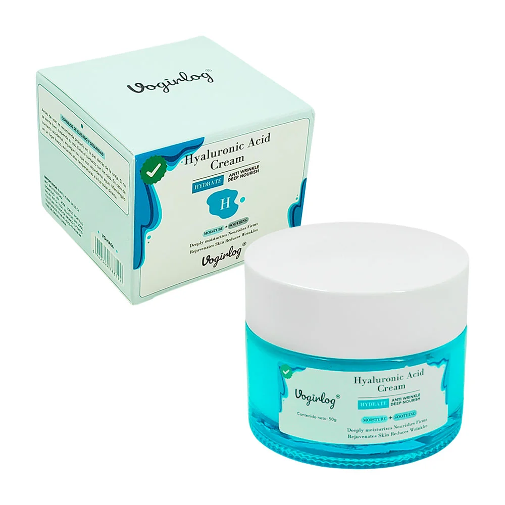 Crema facial de ácido hialurónico vogirlog, antiarrugas, nutre, reafi…