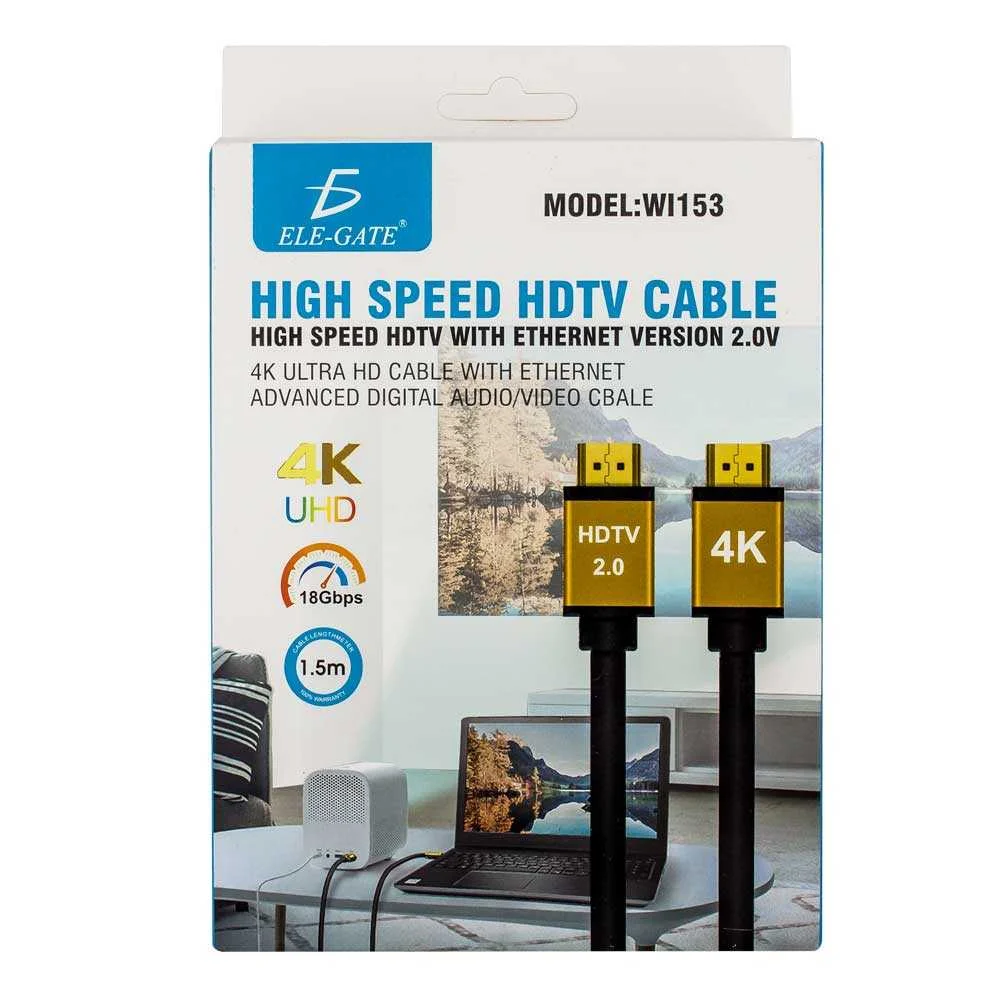 Cable Hdmi 2.0 4K 1.5 Metros Ps3 Xbox 360 Laptop / wi153