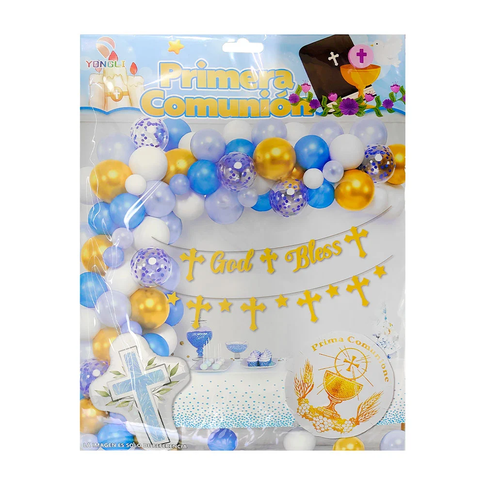 Kit decorativo de fiesta con 50 pcs para la primera comunión / ygli-51