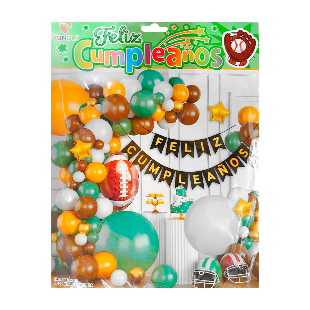 Kit decorativo de fiesta con 56 pcs y tema de football americano / yg…