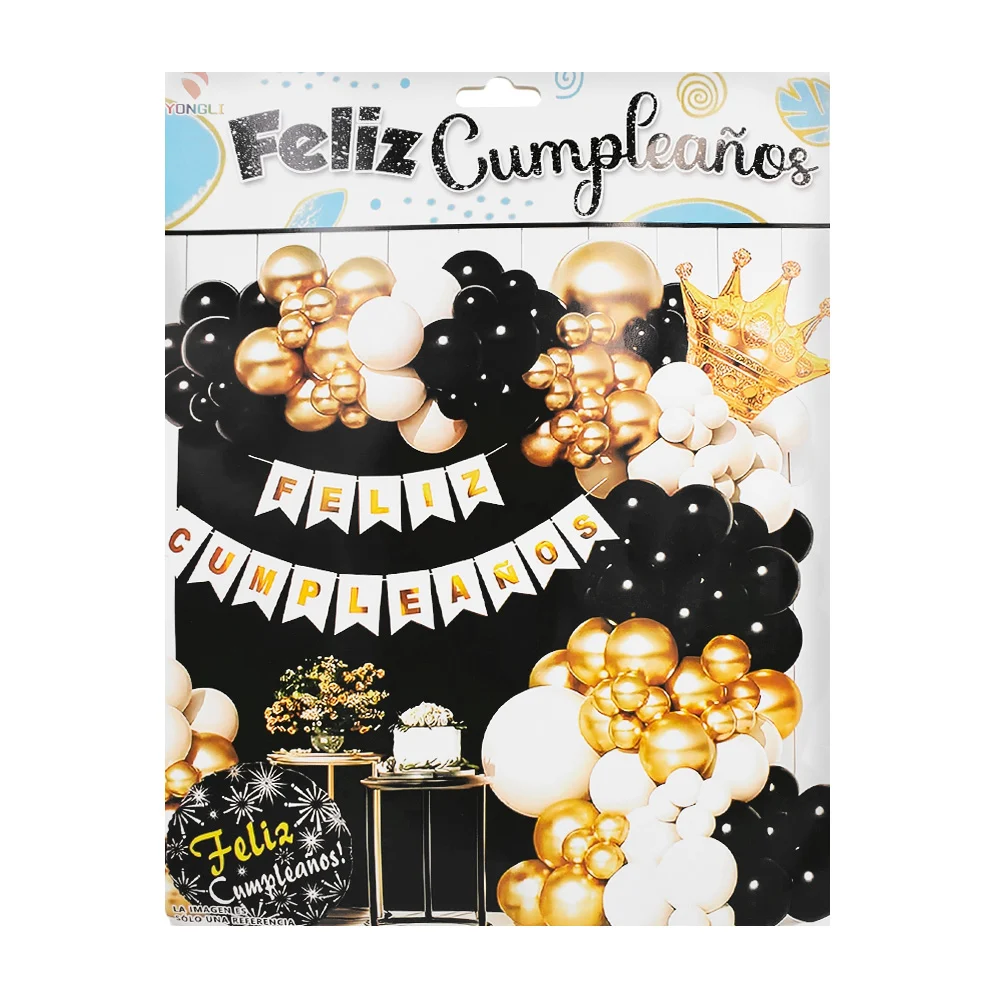 Kit decorativo para fiesta de feliz cumpleaños con 58pcs / yongli / y…